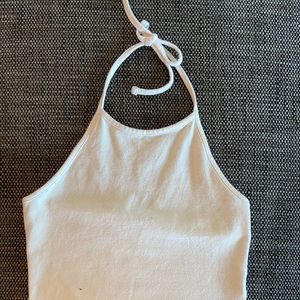 Brandy Melville White Halter Top